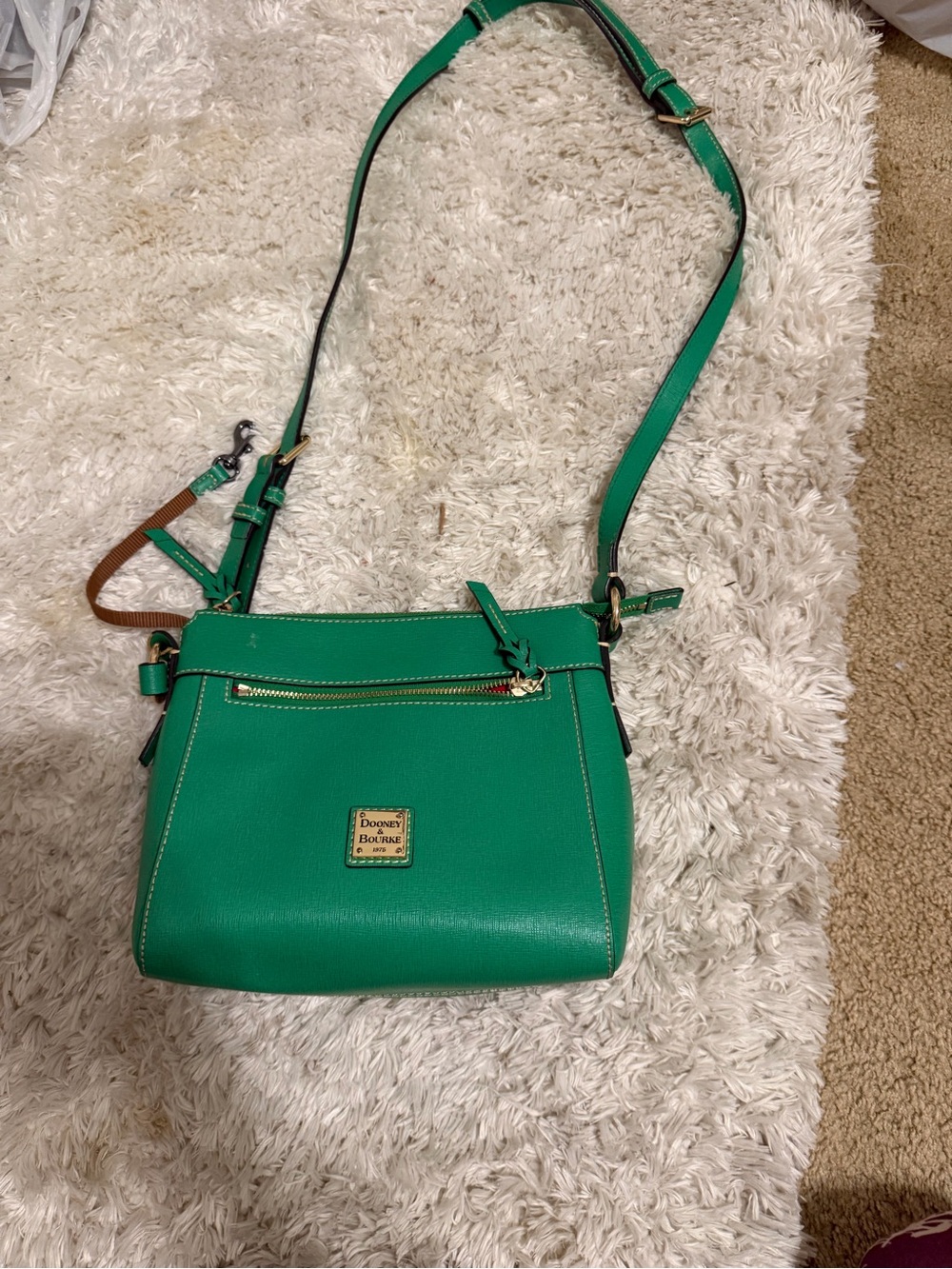 Dooney & Bourke Emerald Green Leather Crossbody